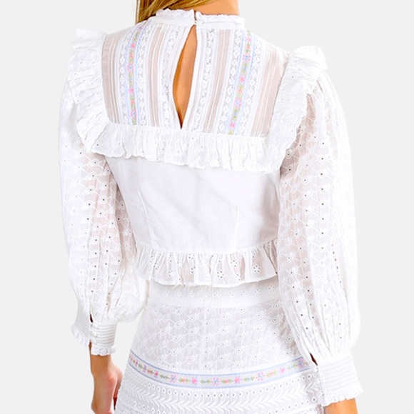 LOVESHACKFANCY Doreen Crop Top - Picture 6 of 14